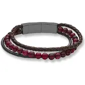 Police Pj26552blk.02 Necklace Argenté Homme