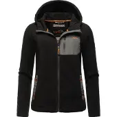 MARIKOO Veste en polaire 'Mount Iwaki' anthracite / noir