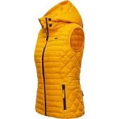 MARIKOO Gilet 'Hasenpfote' jaune d'or / noir