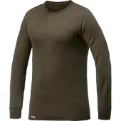 Woolpower T-shirt manches longues Woolpower Unisex Crewneck 200 Pine Green-XL