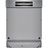 Bosch Série 4 SMI4ETS08E Lave-vaisselle semi-intégré, hauteur 81,5 cm, largeur 60 cm, acier brossé