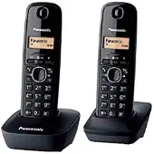 Panasonic KX-TG1612FXH téléphone Téléphone DECT Identification de l'appelant Noir