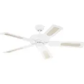 WESTINGHOUSE Ventilateur de plafond Monarch, blanc, silencieux, en acier - , MONARCH, Blanc, Salon / séjour, Plastique, Moderne