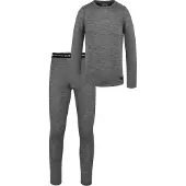 Normani Ensemble de linge gris / gris clair / noir