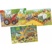 Goki Set de puzzle Véhicules (24 pièces)