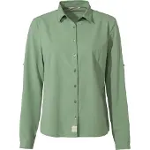 Vaude Rosemoor Iv Long Sleeve Shirt Vert 34 Femme
