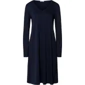 Hanro Chemise de nuit ' Cotton Silk ' bleu foncé
