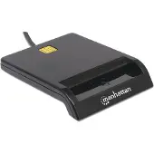Manhattan Usb-a Contact Smart Card Reader External Card Reader Argenté
