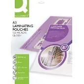 Q-CONNECT Films de plastification brillants (A3, 25 pcs, 125 µm)