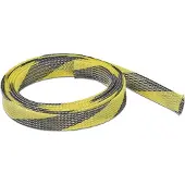 DeLOCK Gaine tressée extensible 2 m x 19 mm noir et jaune -