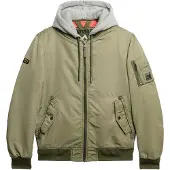 Superdry Veste mi-saison 'Ma1' gris clair / olive
