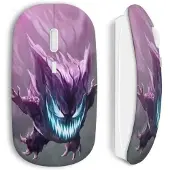 MANIACASE Souris Sans Fil - Pokemon - Ectoplasma - Violet - Compatible Mac et PC - USB wifi