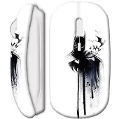 MANIACASE Souris Sans Fil Batman Chauves Souris Blanc
