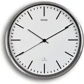 MAUL Horloge murale MAULfly - diamètre 30 cm - Horloge radio-pilotée - blanc