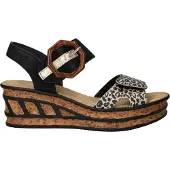 Rieker Sandales beige / noir