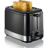 Melissa Grille-pain 2 tranches, 800 W, noir/acier inoxydable, chauffe-brioches