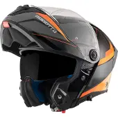 Bogotto FF404 Ezion Noir Orange Casque Modulable Taille L