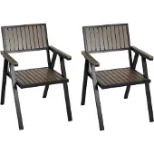 MCW Chaise de jardin -J95 (lot de 2)