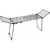 Promis MONZA séchoir à linge extensible+ 2 ailes grand noir