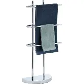 Relaxdays Porte-serviettes chrome 3 barres