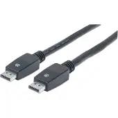 Manhattan DisplayPort Câble de raccordement [1x DisplayPort mâle - 1x DisplayPort mâle] 10 m noir