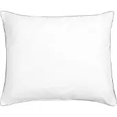 Shumee Oreiller Pelister Coton Ciré Bas 50 X 60 Cm Blanc
