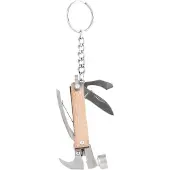 Kikkerland multitool Mini Marteau 3,4 x 13 cm bois/acier inoxydable naturel