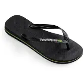 Havaianas Brasil Logo Flip Flops Noir EU 37-38