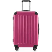 Hauptstadtkoffer Spree - Valise à roulettes 65 cm avec extension, valise rigide, valise enregistrée 20 kg 4 roulettes, valise rigide TSA, 74 L, rose