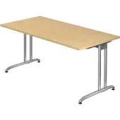Hjh OFFICE PRO BS16 Schreibtisch ahorn rechteckig