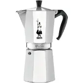 Bialetti Moka Express Coffee Maker Italian 12 Cups Argenté