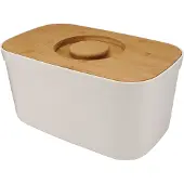 Joseph Joseph Bo te de pain avec planche d couper en bambou amovible blanc