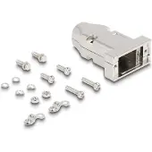 DeLOCK Boîtier D-Sub à 9 broches avec décharge de traction, pour fiche et prise