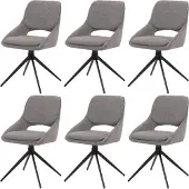 Mendler Chaise de salle à manger -N74 (lot de 6)