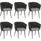 Mendler Chaise de salle à manger -N38 (lot de 6)