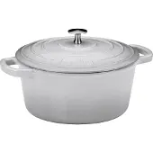 kela Cocotte 24 cm ronde 3,8 litres gris beige Calido Guseisen 12606