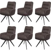 Mendler Chaise de salle à manger -G66 (lot de 6)