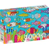 Enjoy Puzzle Puzzle 1000 pièces Enjoy – Poissons à motifs