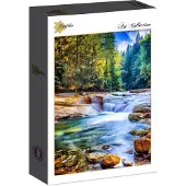 Grafika Puzzle paysage Beautiful Waterfall in the Forest - 2000 pièces