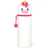 Legami Trousse en Silicone Souple 2-en-1 - Kawaii, Unicorn