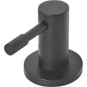 Beliani Robinet de salle de bain pour lavabo en chrome brillant noir, accessoires de salle de bain modernes