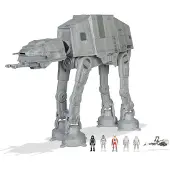 Jazwares Star Wars Vehicle With Assault Class At-at 24 Cm Argenté