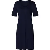 Hanro Chemise de nuit 'Cotton Silk' bleu foncé