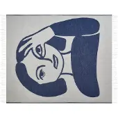 Beliani Couverture Halede 130 X 170 Cm Bleu