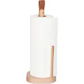 Relaxdays Porte-rouleau de cuisine, Distributeur d'essuie-tout, Marron
