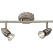 Lucide LED Spot plafond Caro GU10 2 x 5 W ronde chrome matte