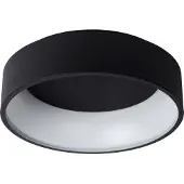 Lucide Éclairage de plafond Talowe Led Ø 45,5cm noir