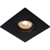 Lucide Luminaire suspendu carré encastré noir mobile 1xGU10 50W TUBE
