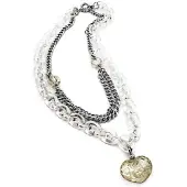 Folli Follie 4n0t096 Cm Necklace Argenté Femme