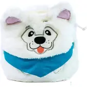 YY VERTICAL Samoyed Dog Chalk Bag Blanc
